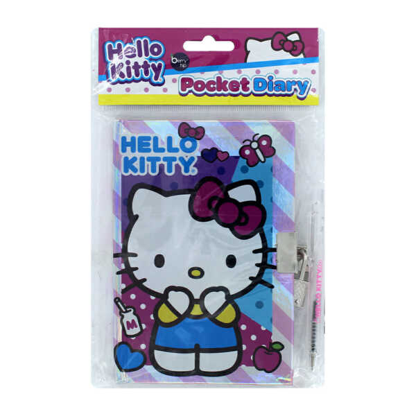 Mini diario de Hello Kitty con candado y pluma