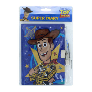 Diario de Woody de Toy Story con candado y pluma