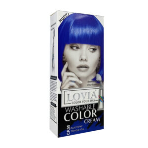Tinte color azul para el cabello + cepillo aplicador rf24-2