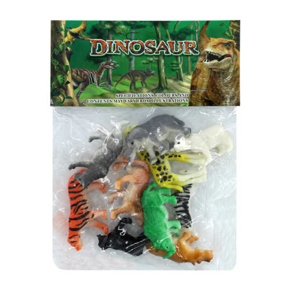 Paquete con 10 diferentes animales dinosaur