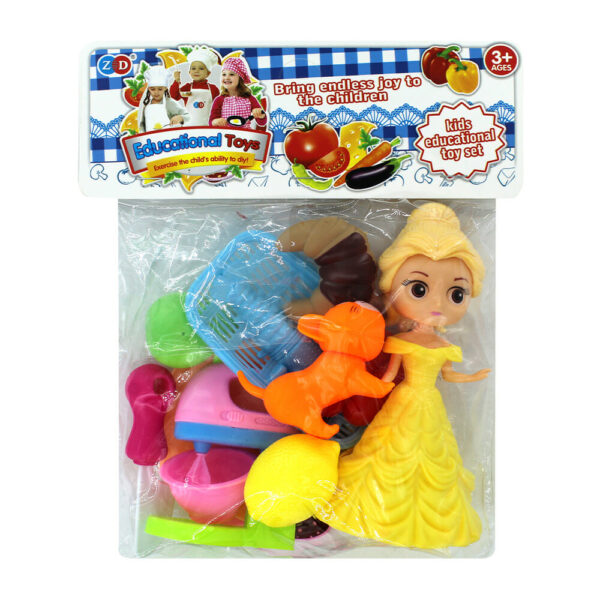 Set juego de comida con princesa y mascota
