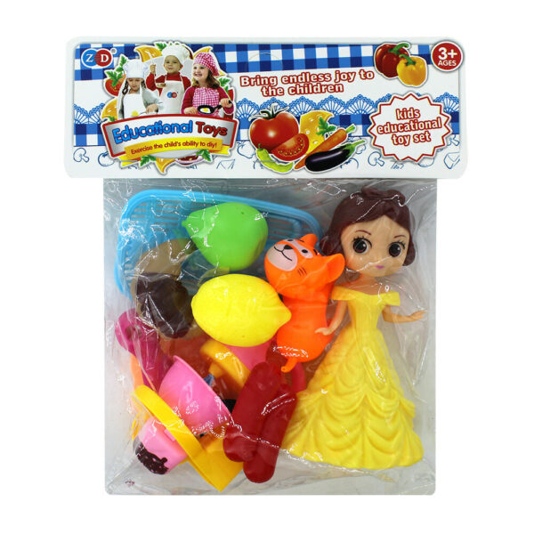 Set juego de comida con princesa y mascota