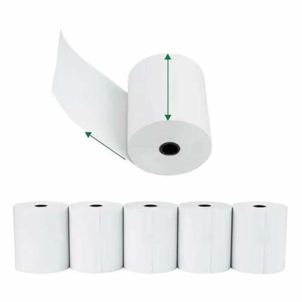Paquete 5 rollos de papel térmico para impresora