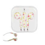 Audifonos alámbricos tipo earpods con diseño de dibujo
