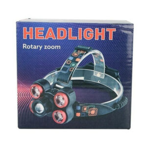 Lámpara tipo minero de 5 leds + 2 baterías recargables / headlight / xq-54-5