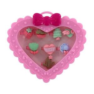 caja de anillos en forma de corazón