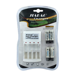 Cargador de baterías aa / aaa 110v + 4 pilas aa