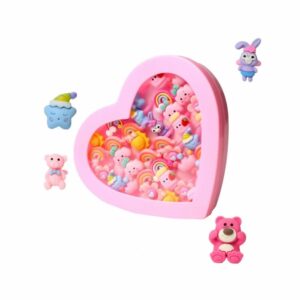 caja de anillos en forma de corazón
