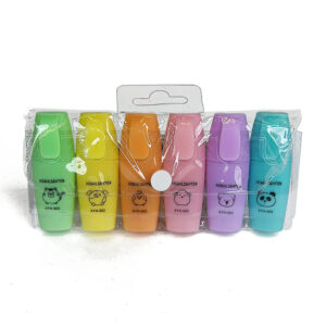 Mini marcadores fluorescente paquete con 6 piezas