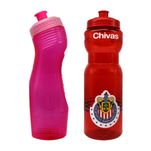 Botella deportiva para agua con tapa de chupón