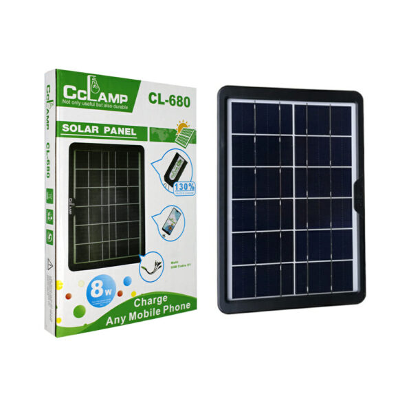 Panel Solar Portátil 6V 8W Multiuso – Luces Led Chile