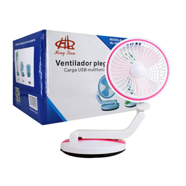 Ventilador de escritorio con luz