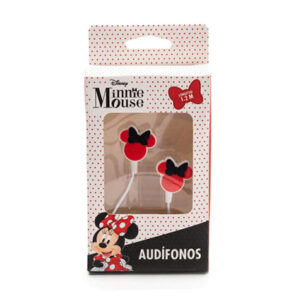 Audífonos alámbricos con diseño de minnie mouse 3.5mm / 1.2mtrs hmn-ab23