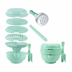Set de exprimidor / rallador / colador de alimentos, variedad de accesorios jjyp53