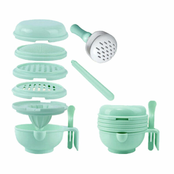 Set de exprimidor / rallador / colador de alimentos, variedad de accesorios jjyp53