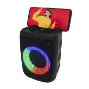 Bocina bluetooth de 3 pulgadas con luz led rgb / kts-1236