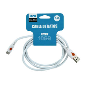 Cable de datos con entrada tipo c 2.4A