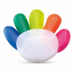 Set de 5 marcadores de diferente color fluorescente