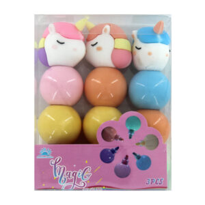 Set de plumones de unicornio fluorescentes