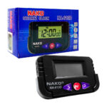 Reloj mini alarma nako de 8cm con adhesivo y base para escritorio / na-613a / i6101 / na-613d