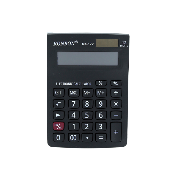 Calculadora electrónica ronbon de 12 dígitos mx-v12 – Joinet