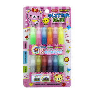 blíster de pegamentos con glitter