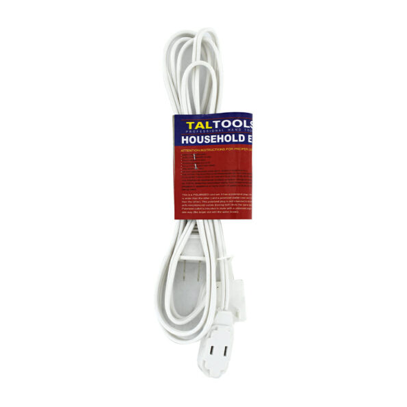 Extensión eléctrica blanca 15ft-5m / taltools / tl41020