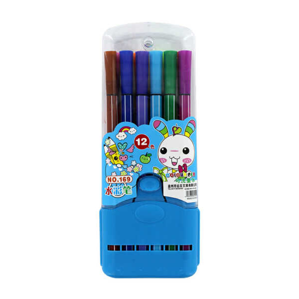 Caja de plumones de 12 colores de agua para niños