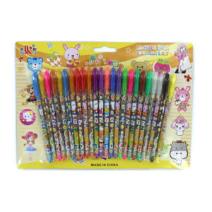 Blíster 24 plumas de gel con aroma / gltter pen / y-a28