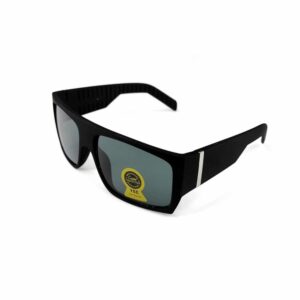 1pza Gafas de sol color negro con detalle plateado