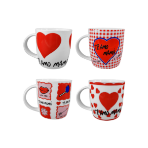 Taza de cerámica con temática te amo mamá