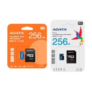 Memoria microsdxc adata clase 10 con capacidad de 256gb y velocidad de 100mbs / ausdx256guicl10a1-ra1