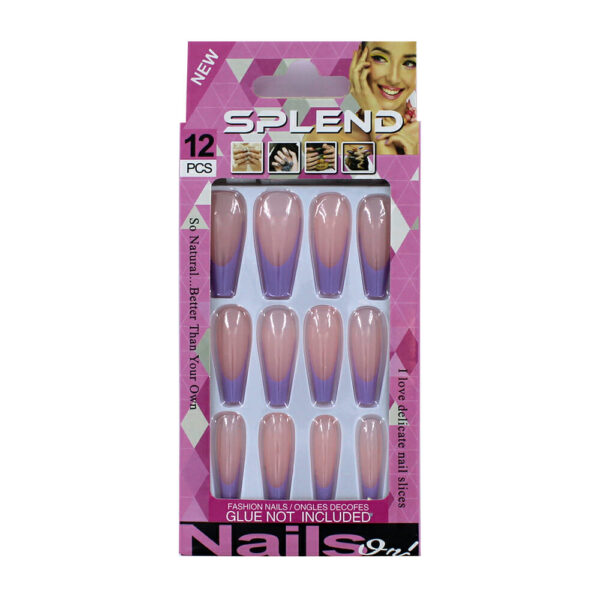 Set de uñas postizas con diseño ballerina