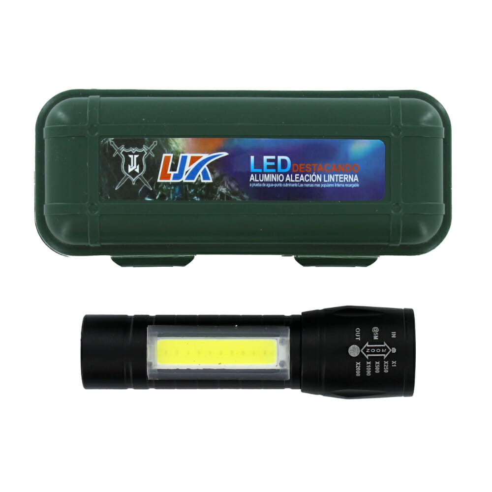 LAMPARA (LINTERNA) DE MANO RECARGABLE USB 9CM MOD.DT-512