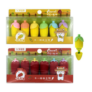 Set de marcatextos de figuras de verduras