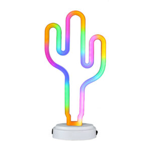 Lámpara decorativa con forma de cactus multicolor 14.5x6.1x30.5cm / 7232-29c