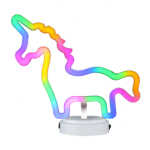 Lámpara decorativa con forma de unicornio multicolor 21x6.1x24cm / 7232-34c