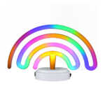 Lámpara decorativa con forma de arcoíris 4 colores