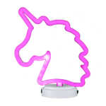 Lámpara decorativa con forma de cabeza de unicornio