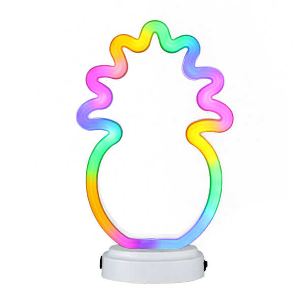 Lámpara decorativa de piña multicolor