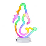 Lámpara decorativa con forma de sirena multicolor
