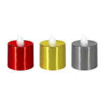 Mini vela led cromada variedad de colores 4