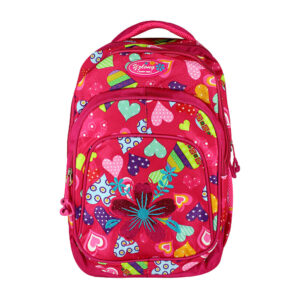 Mochila grande con diseño de corazones sk-604