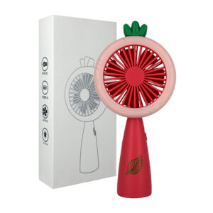 Ventilador recargable portátil con luz led, variedad de colores / vt-013