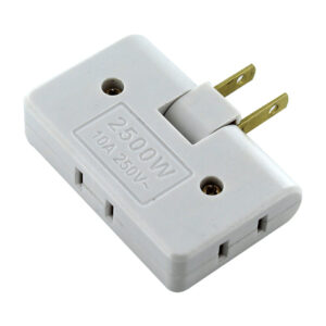 1pza Adaptador de enchufe triple giratorio 2500w, variedad de colores zh05