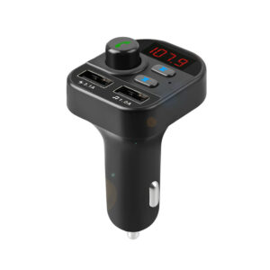 Receptor fm para automóvil, con pantalla digital y dos puertos de carga usb + control / cc28 / a26