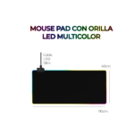 Mouse pad gamer con luz led