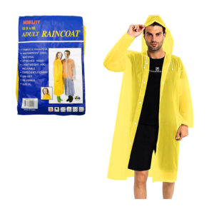 1pza Impermeable de plástico grande tipo poncho con capucha ajustable para adulto, variedad de colores / C001 / zy-c001 / nobility / adult raincoat