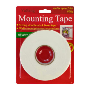 Cinta de montaje doble cara color blanca, 1.8cmx3.4m / mounting tape