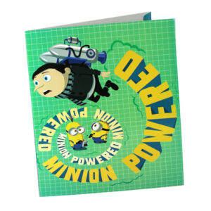 1pza Carpeta folder granmark tamaño carta con diseño de minions mi villano favorito / 600-976b